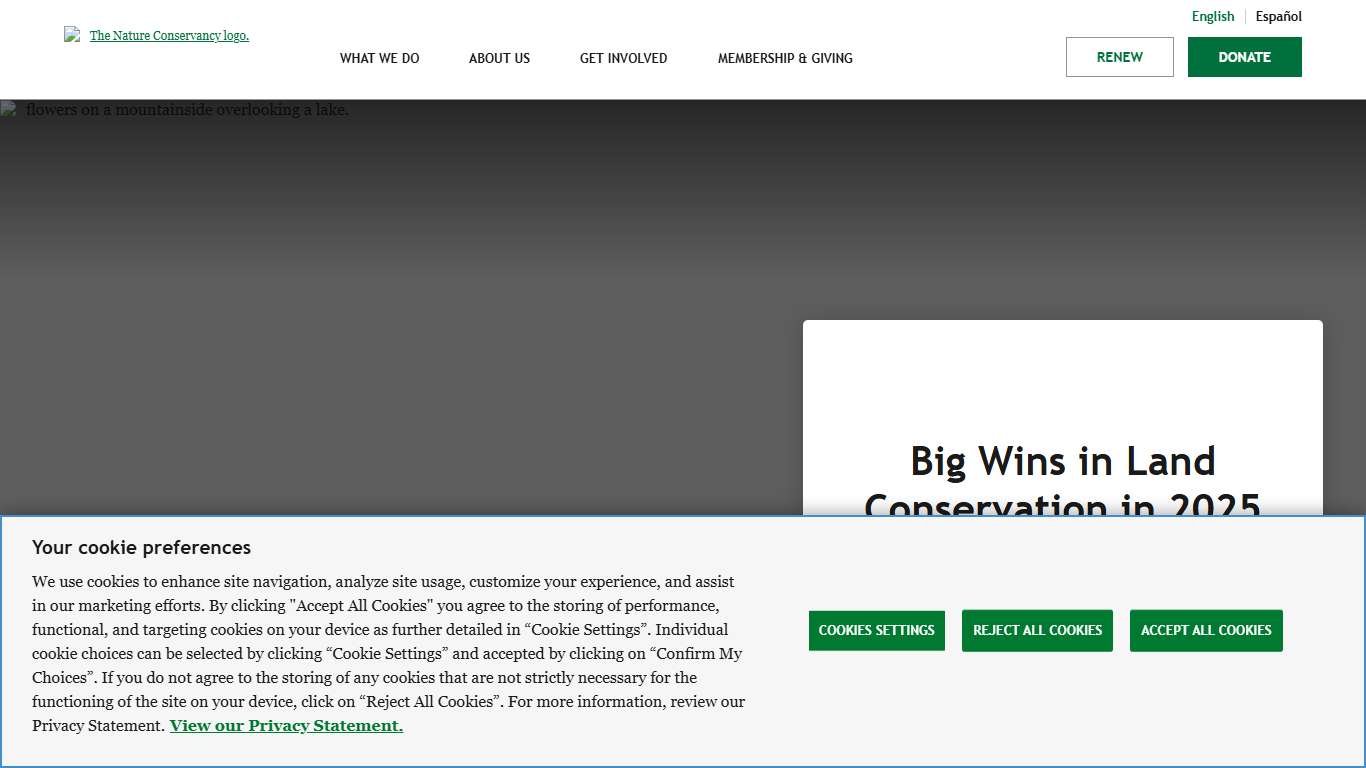 The Nature Conservancy: A World Where People & Nature Thrive